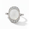 54 Art déco - Bague en or 18k, pierre de lune et diamants 58 Facettes RI-1083