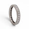 53 Art déco - Bague d'éternité en platine et diamants 58 Facettes RI-1066