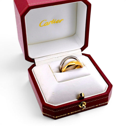 52 Cartier Nouvelle Vague - Bague en or blanc et jaune 58 Facettes RI-1074