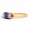 50 Bague trilogy victorienne en or jaune 14 carats, saphir et diamants 58 Facettes RI-1069