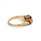 50 Bague trilogy victorienne en or jaune 14 carats, saphir et diamants 58 Facettes RI-1069