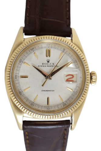 Rolex Oyster Perpetual Date Ovettone - Montre en or jaune 14 carats 58 Facettes RO-800