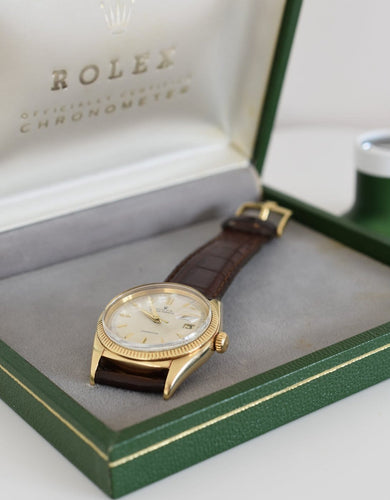 Rolex Oyster Perpetual Date Ovettone - Montre en or jaune 14 carats 58 Facettes RO-800