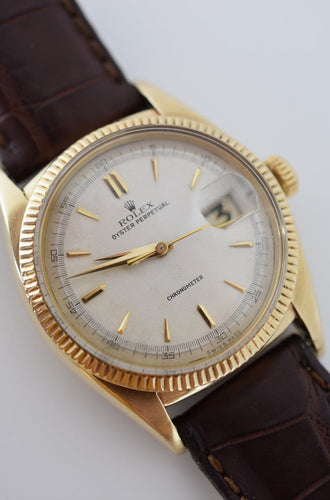 Rolex Oyster Perpetual Date Ovettone - Montre en or jaune 14 carats 58 Facettes RO-800