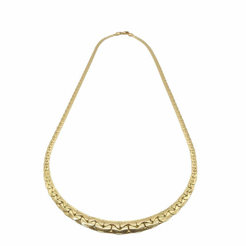 Collier Collier maille haricot en or jaune 18 carats 58 Facettes Collier maille haricot en or 18 carats
