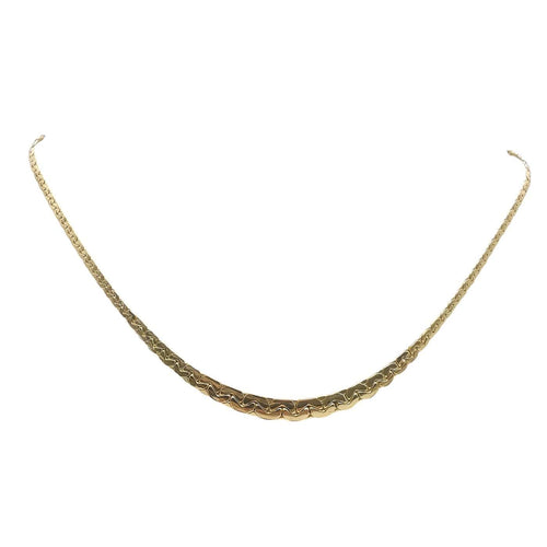 Collier Collier maille haricot en or jaune 18 carats 58 Facettes Collier maille haricot en or 18 carats
