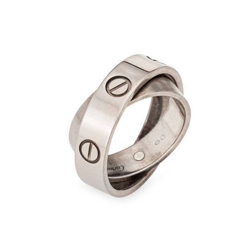 Bague 53 Cartier Love Secret - Bague en or blanc 18 carats taille 53 58 Facettes G13772