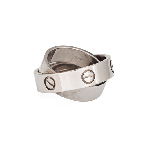 Bague 53 Cartier Love Secret - Bague en or blanc 18 carats taille 53 58 Facettes G13772