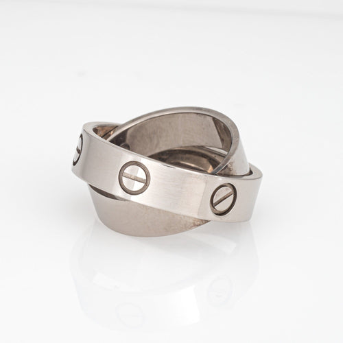 Bague 53 Cartier Love Secret - Bague en or blanc 18 carats taille 53 58 Facettes G13772