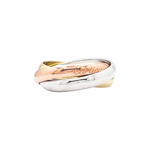55 Cartier Trinity Classique - Bague trois anneaux en trois ors 58 Facettes 35843