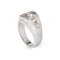 Bague 53 Bague flèche vintage en or blanc 14 carats et diamants, tour de doigt 53 58 Facettes G14040