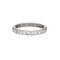 Bague 48 Bague alliance éternité ancienne française en platine 900 et diamants 58 Facettes G14048