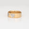Bague 59 Bague ajourée vintage en or jaune 14 carats et diamants 58 Facettes G14090