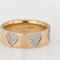 Bague 59 Bague ajourée vintage en or jaune 14 carats et diamants 58 Facettes G14090