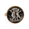 Bague 57 Bague micro-mosaïque victorienne aux chérubins en or jaune 14k 58 Facettes G13903