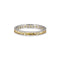 Bague 56 Bague alliance éternité en or blanc 18 carats et saphirs jaunes 58 Facettes G14143
