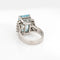 Bague 52 Bague cocktail aigue-marine 7,28 ct et diamants en platine 900 58 Facettes G14156