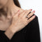 Bague 52 Bague Art déco - Bague en or blanc 14k avec diamant et saphirs 58 Facettes G1105