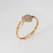 Bague Bague cœur victorienne ancienne en or jaune 18 ct et perles 58 Facettes G14131