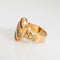 Bague 56 Belle Époque - Bague ancienne en or jaune 18 carats, diamants, rubis et émeraudes 58 Facettes G14137