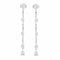 Boucles d'oreilles Boucles d’oreilles pendantes en or gris 18 carats et diamants 2,80 ct 58 Facettes BO183