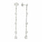 Boucles d'oreilles Boucles d’oreilles pendantes en or gris 18 carats et diamants 2,80 ct 58 Facettes BO183