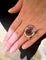 Bague 51 Bague Pompadour - Améthyste, saphirs roses et diamants en or rose 14 carats 58 Facettes B343