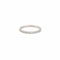 Bague 50.5 Alliance demi-tour diamants 0,23 carat en or gris 18 carats 58 Facettes BD69
