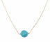 Collier Collier turquoise 14 mm en or jaune 18 carats 58 Facettes C117