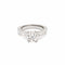 Bague 50 Solitaire - Bague diamant en or gris 18 carats 58 Facettes BD178