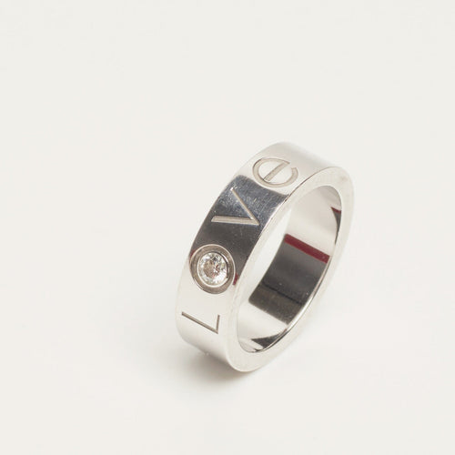 Bague 51 Cartier Love Classique - Bague en or blanc et diamant 58 Facettes
