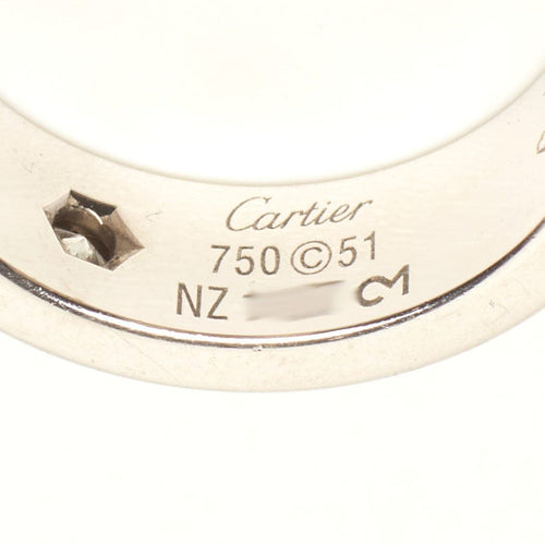 Bague 51 Cartier Love Classique - Bague en or blanc et diamant 58 Facettes