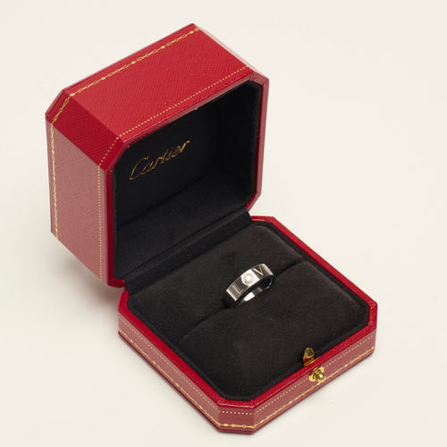 Bague 51 Cartier Love Classique - Bague en or blanc et diamant 58 Facettes
