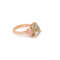 Bague 51 Bague trilogie béryl vert trillion 5 carats morganites en or rose 58 Facettes B380