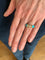 Bague 49.5 Bague jonc en or jaune 18 carats avec turquoise et diamants 58 Facettes B362C