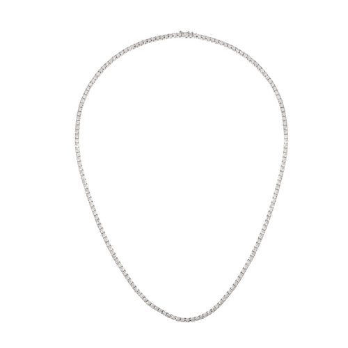 Collier Collier rivière diamants en or gris 18 carats 58 Facettes C142