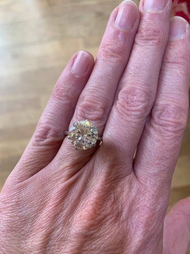 Bague Diamant - Pierre 4,65 carats avec certificat LFG 58 Facettes BD210