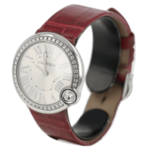 Cartier Ballon Blanc - Montre quartz acier et diamants 58 Facettes MT47461