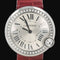 Cartier Ballon Blanc - Montre quartz en acier et diamants 58 Facettes MT47461