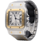 Cartier Santos Galbée XL - Montre en or jaune et acier