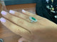 53.5 Bague baroque en or blanc avec émeraude colombienne et diamants 58 Facettes BA 669