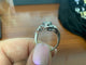 53.5 Bague baroque en or blanc avec émeraude colombienne et diamants 58 Facettes BA 669