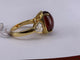 53 Trio de bagues en or jaune 18k, ambre et diamant 58 Facettes BA 874