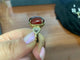 53 Trio de bagues en or jaune 18k, ambre et diamant 58 Facettes BA 874
