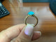 54 Bague en or jaune 18 carats, turquoise Sleeping Beauty et diamants 58 Facettes BA 797