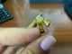 51 Bague Toi et Moi vintage en or jaune, citrine et diamant 58 Facettes BA 763