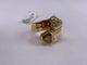 51 Bague Toi et Moi vintage en or jaune, citrine et diamant 58 Facettes BA 763