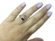 54 Bague en or jaune 18k avec saphir de Ceylan et diamants 58 Facettes BA 426
