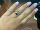 54 Bague en or jaune 18k avec saphir de Ceylan et diamants 58 Facettes BA 426