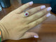 Bague 54 Bague en or blanc avec rubis et diamant 58 Facettes BA 504